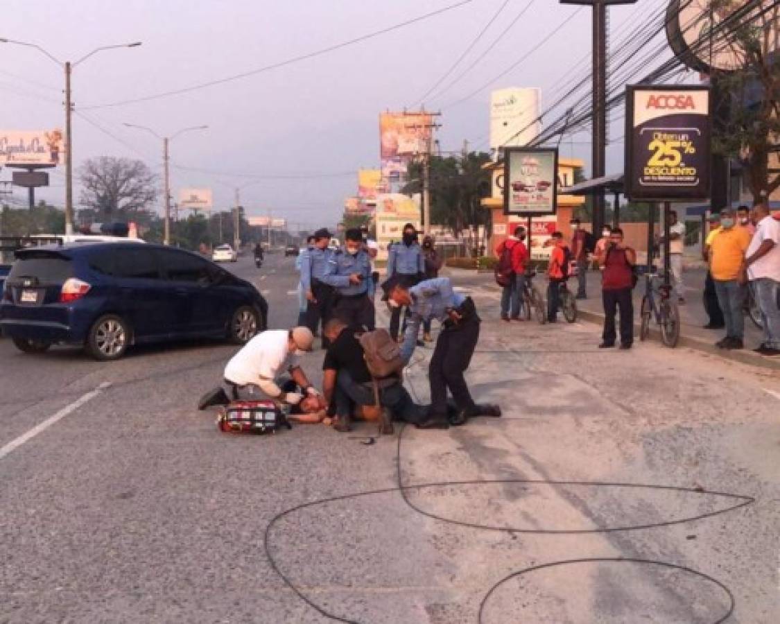 Mujer muere tras sufrir un accidente en su motocicleta en San Pedro Sula