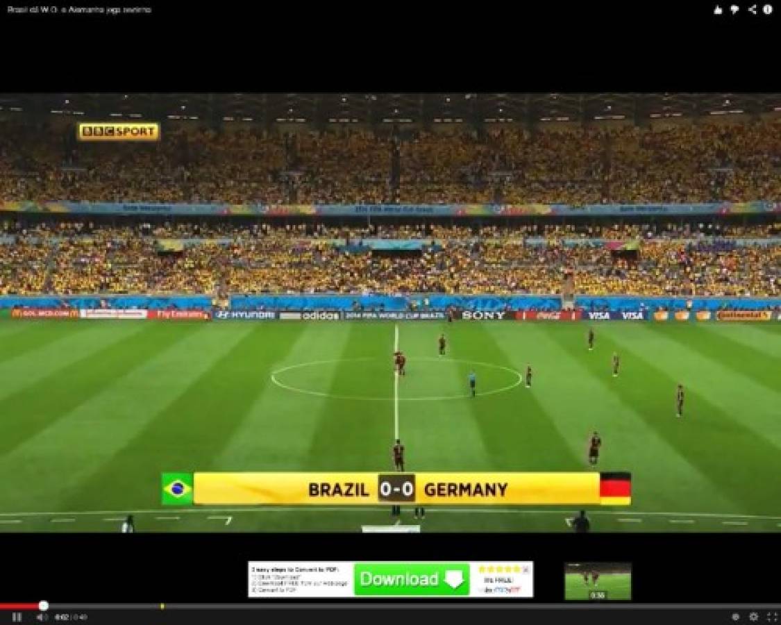  Brasil 'no se presentó' a jugar la semifinal con Alemania
