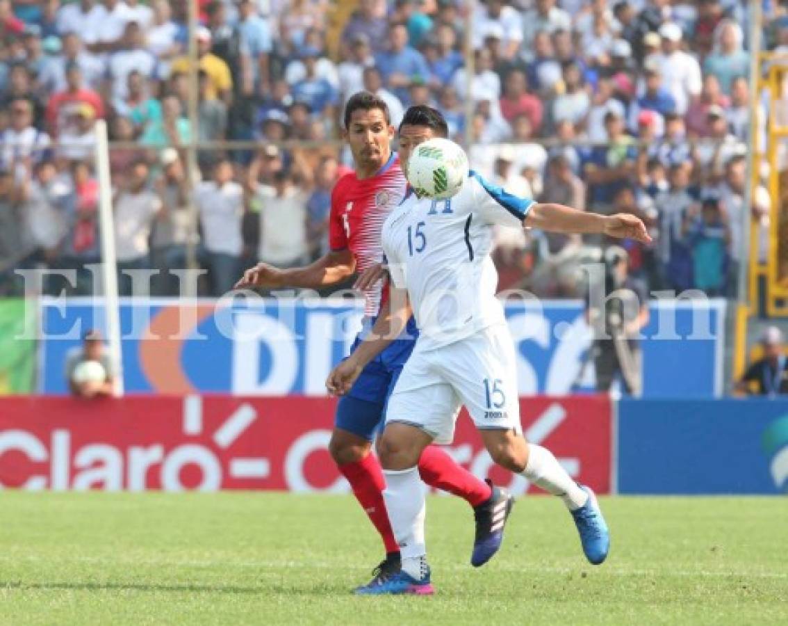 Honduras empató 1-1 ante Costa Rica y complica su paso en la hexagonal rumbo a Rusia 2018