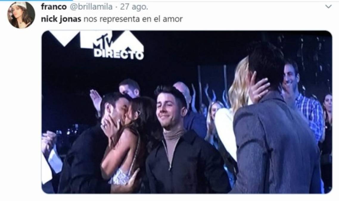 Nick Jonas objeto de memes por su soledad en los MTV Video Music Awards