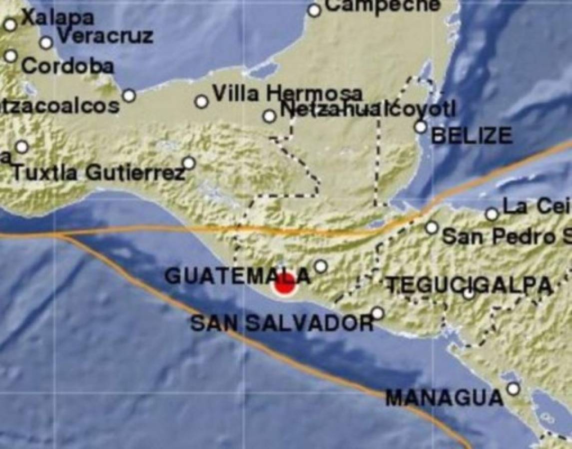 Sismo de 5.2 grados sacude sur y centro de Guatemala