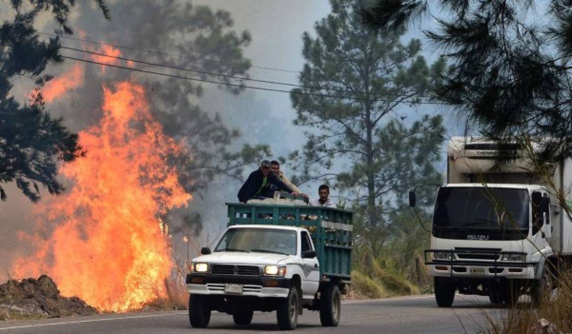 El infierno en la tierra: Los incendios forestales azotan Honduras (Fotos)