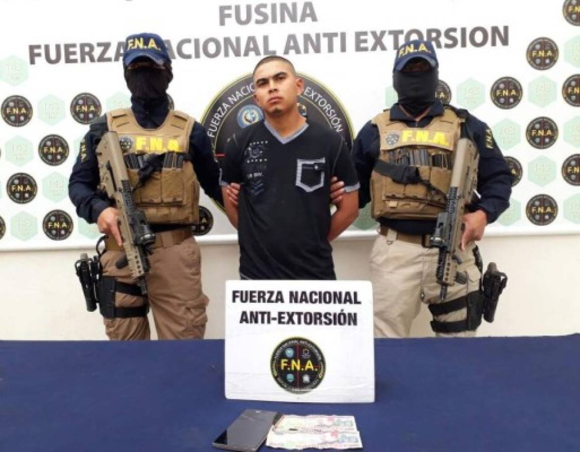 Capturan a dos presuntos extorsionadores de la pandilla 18 en Comayagüela