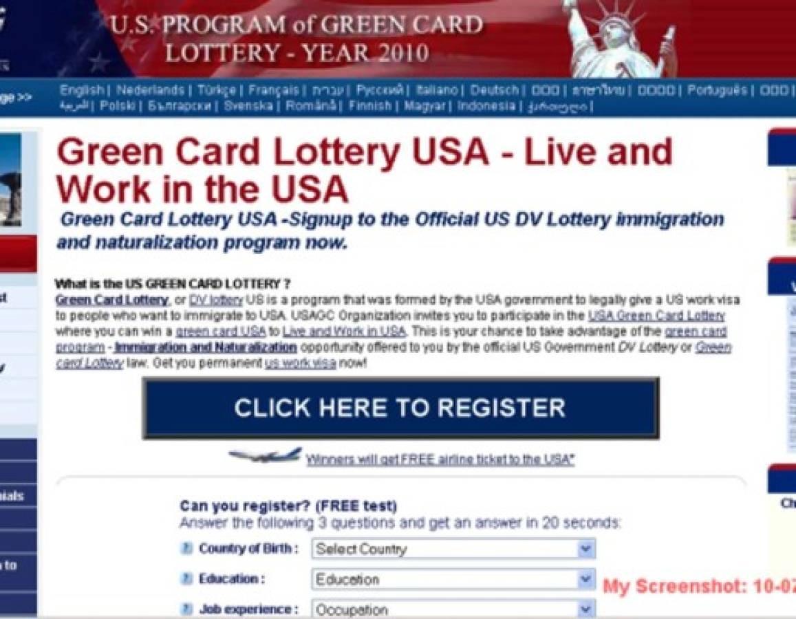 EEUU anuncia los ganadores de su lotería anual de visa
