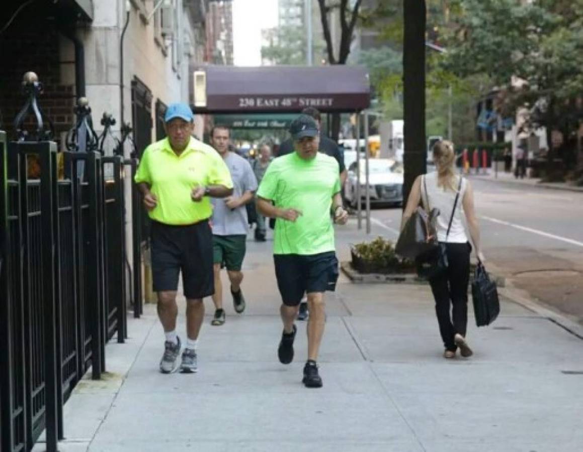 Presidente de Honduras sale a correr en NY