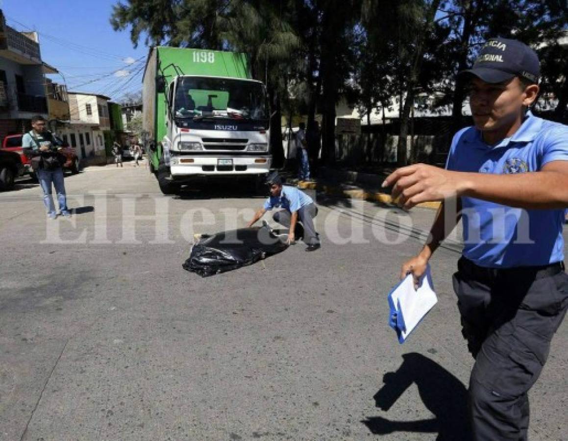 Video registra momento en que matan a supuesto asaltante de camión repartidor de refrescos en Tegucigalpa