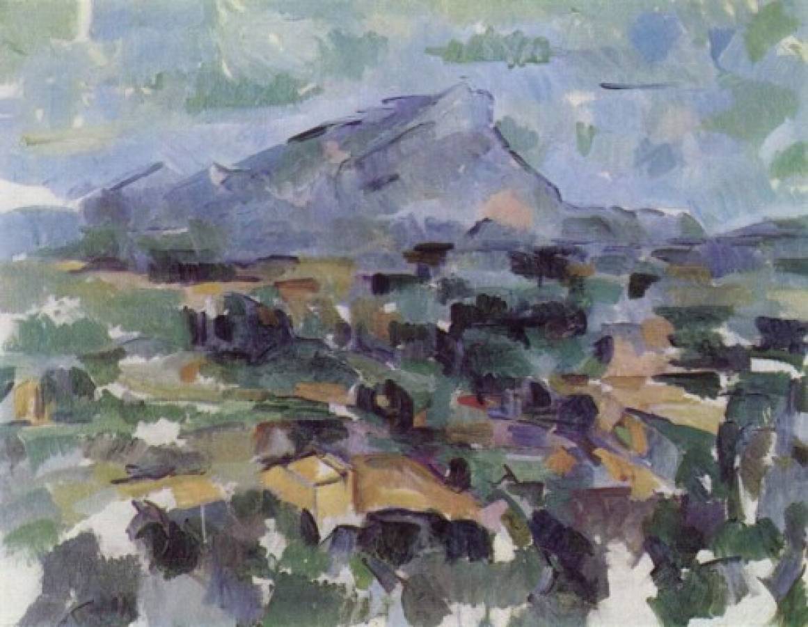 “La montaña de Santa Victoria”, 1905”. Una trama estructurada en pequeñas plaquetas de color se impone en este paisaje: atisbos del impresionismo y, a su vez, el anhelo de un nuevo orden.