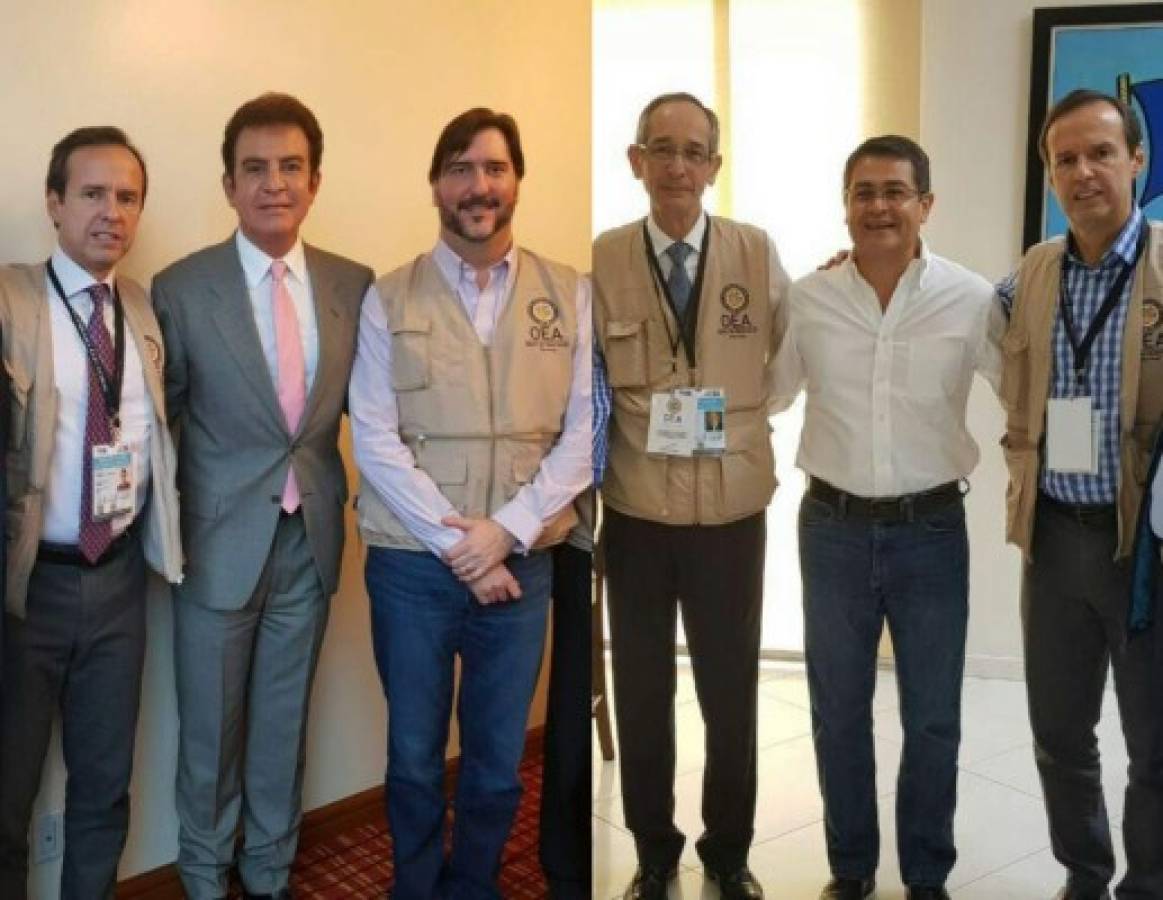 Salvador Nasralla y Juan Orlando Hernández se comprometen ante la OEA respetar los resultados