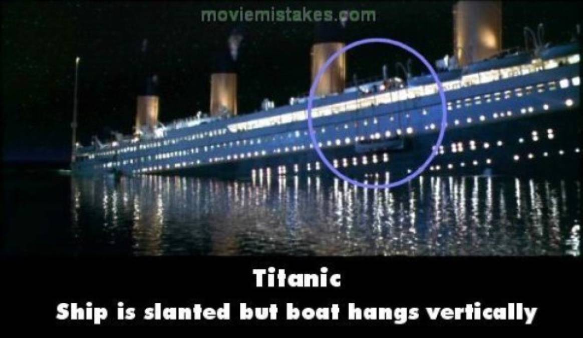 Los imperdibles errores que no viste en ‘Titanic’