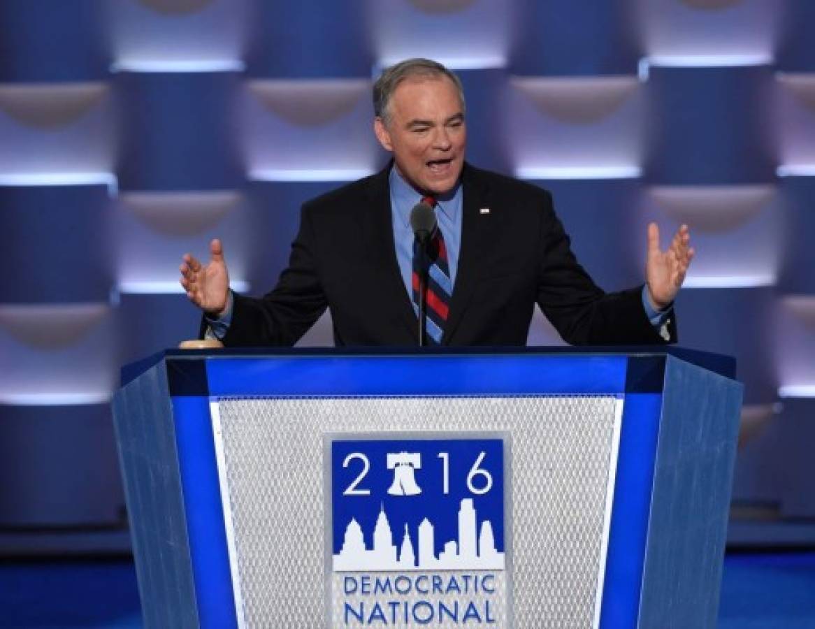 'En Honduras aprendí los valores del pueblo': Tim Kaine en convención demócrata