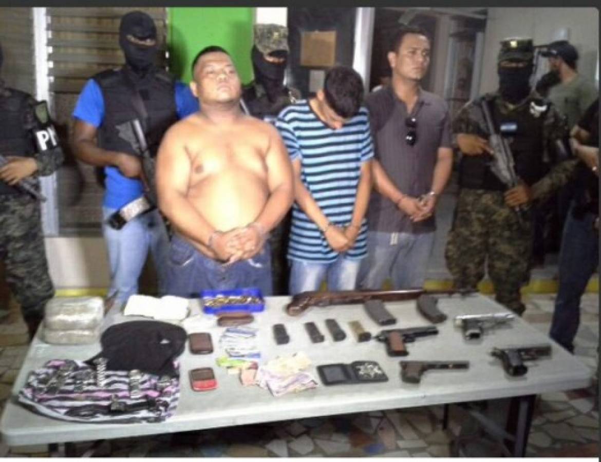 Caen tres supuestos integrantes de banda delictiva en San Pedro Sula