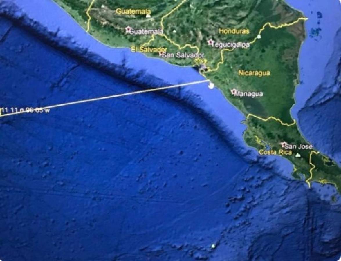 Embajada de Estados Unidos alerta de posible tsunami frente a Nicaragua, cerca de El Salvador