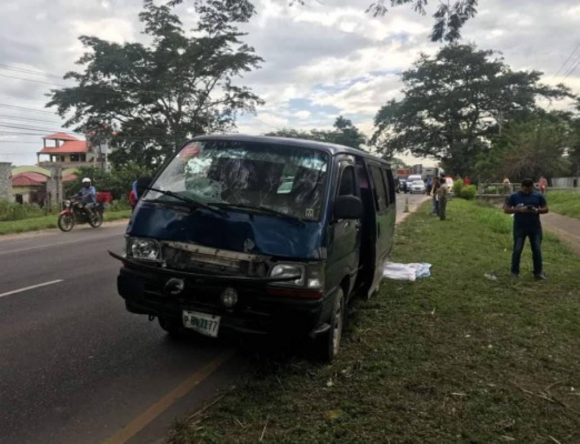 Abuela y nieto son atropellados por un bus rapidito en San Pedro Sula