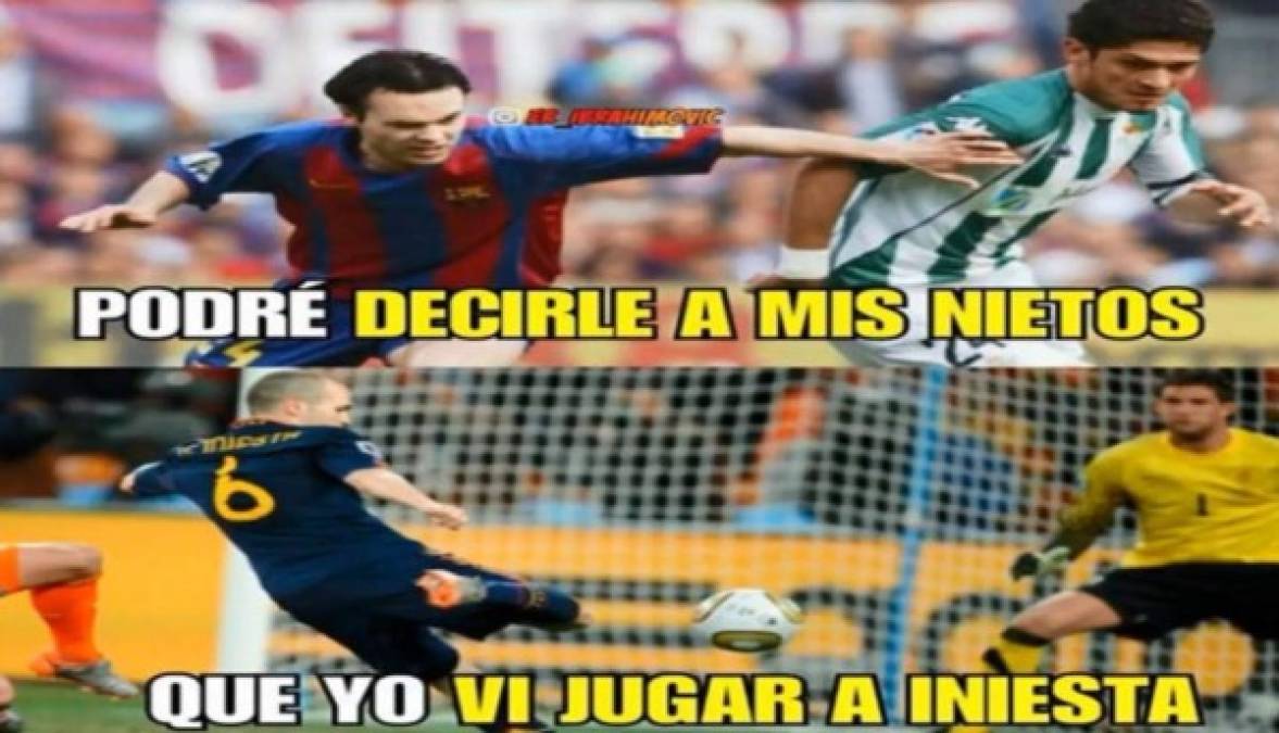 Memes: El capitán Andrés Iniesta anunció su salida del Barcelona y la red se rinde a su adiós