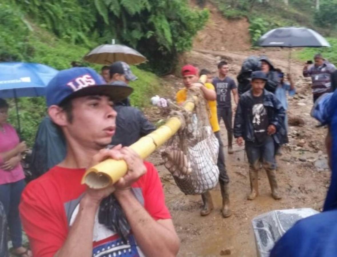 Continúa la búsqueda de dos personas desparecidas tras derrumbe en Omoa; la tragedia ya dejó tres muertos