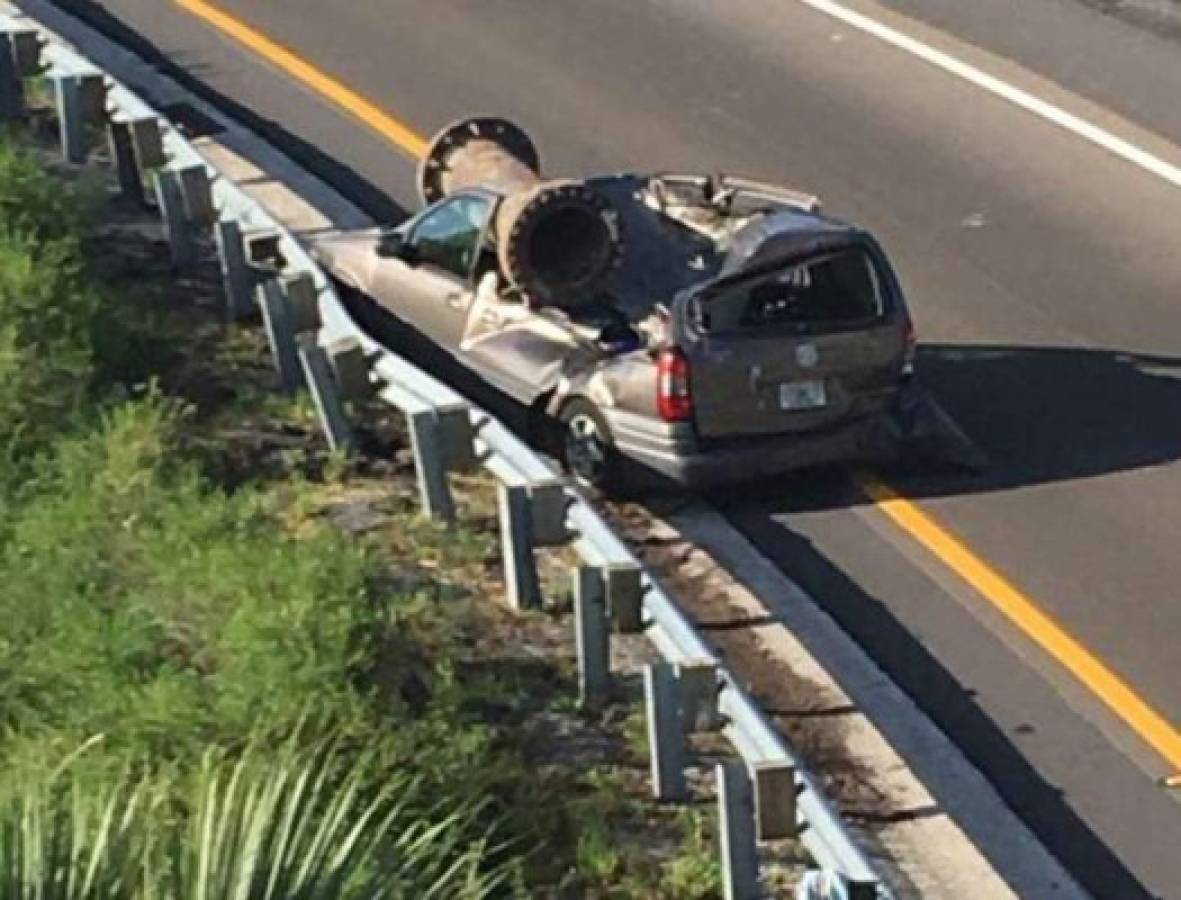 Hombre sobrevive espectacular accidente en Florida, Estados Unidos