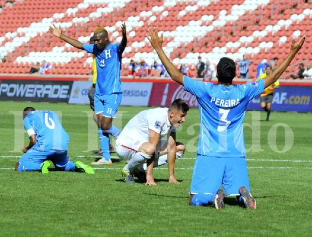 Selección de Honduras sub 23 celebró con 'corito'