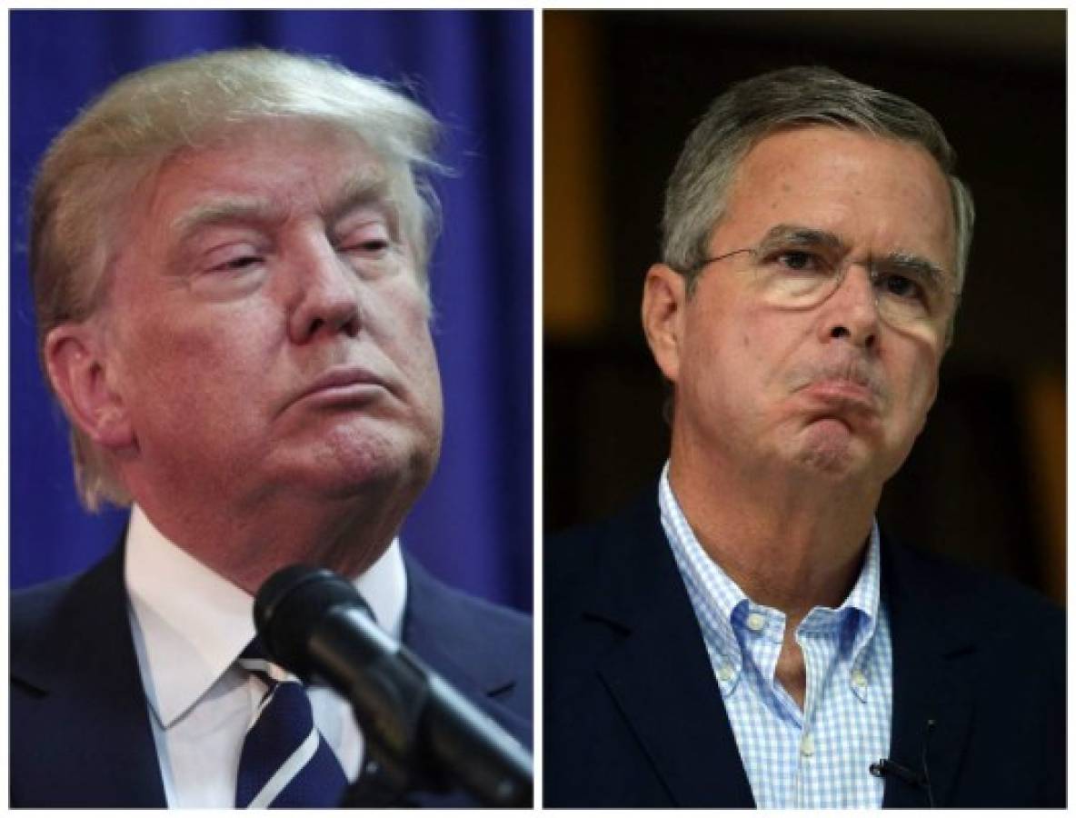 Donald Trump pide a su rival Jeb Bush que deje de hablar español