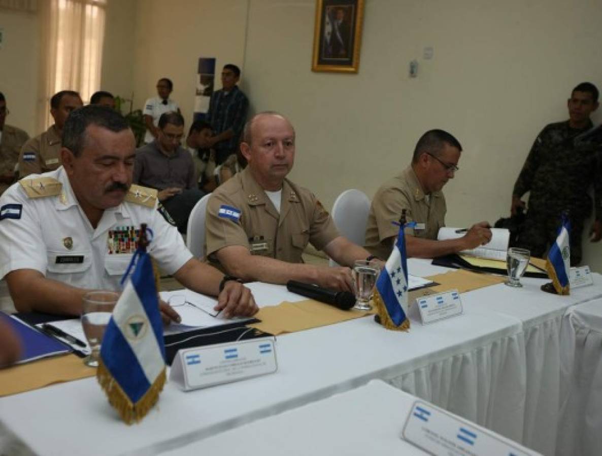 Reunión entre jefes de Navales de Honduras, El Salvador y Nicaragua