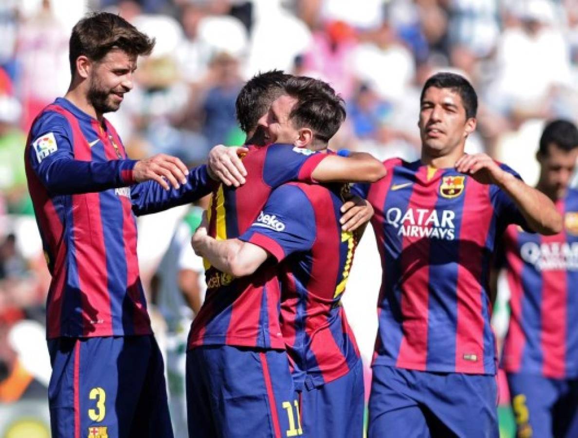 Barça arrasa al Córdoba 8-0 con triplete de Suárez y doblete de Messi