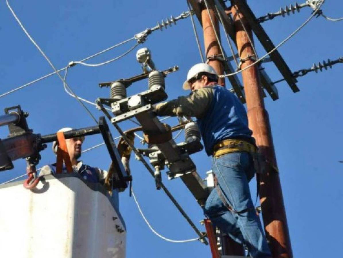 Zonas que estarán sin energía eléctrica este viernes en Honduras