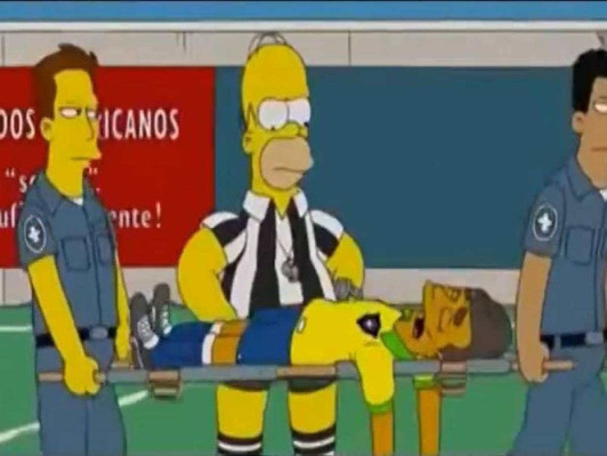 VIDEO: Los Simpsons predijeron la lesión de Neymar
