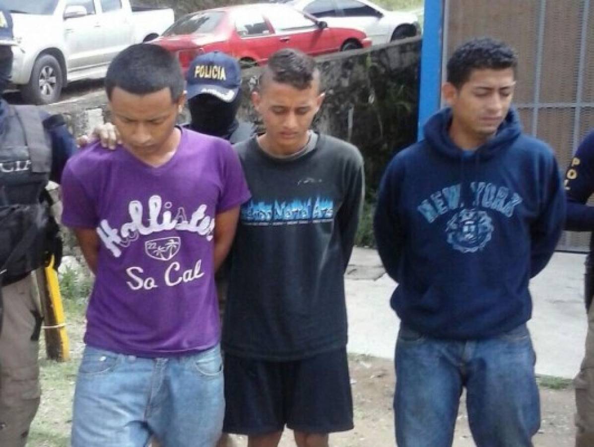 Capturan a tres presuntos extorsionadores en Tegucigalpa