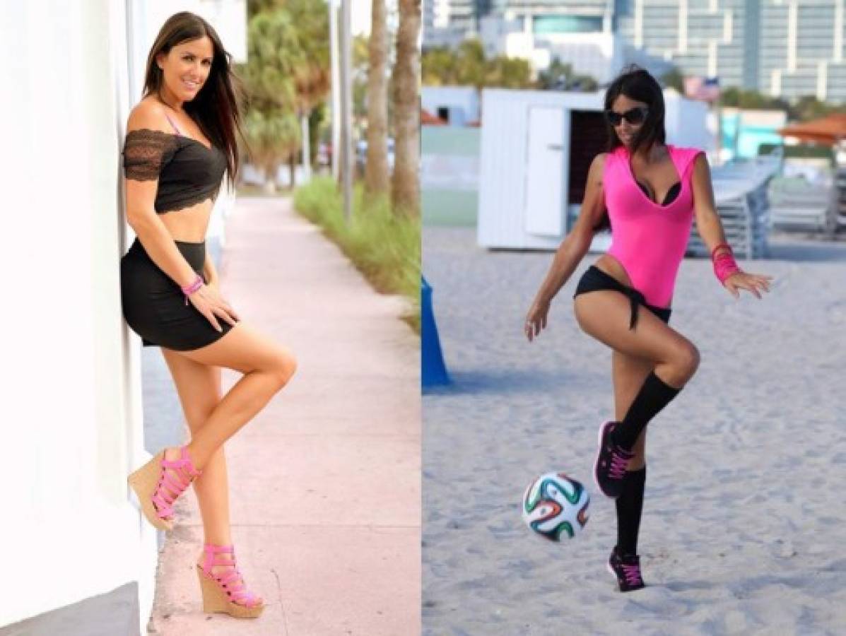 La modelo del fútbol Claudia Romani muestra su hermosa figura en Instagram