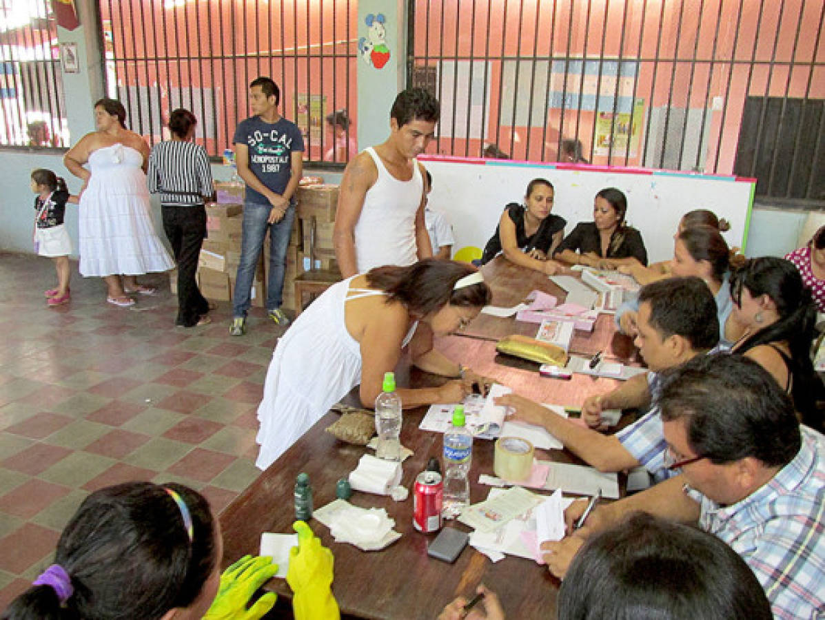 Afluencia de votantes en Choluteca