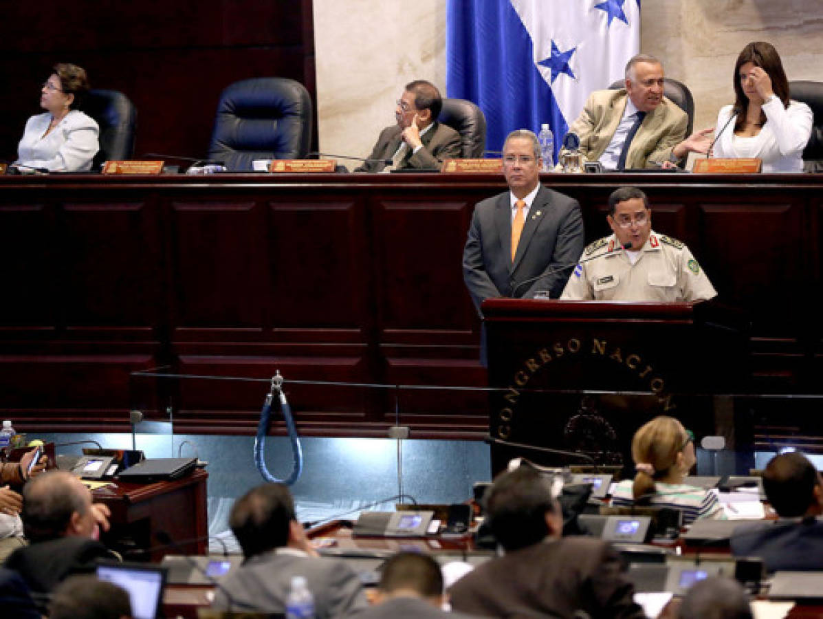 Policía militar pasa primer debate en el Congreso Nacional de Honduras