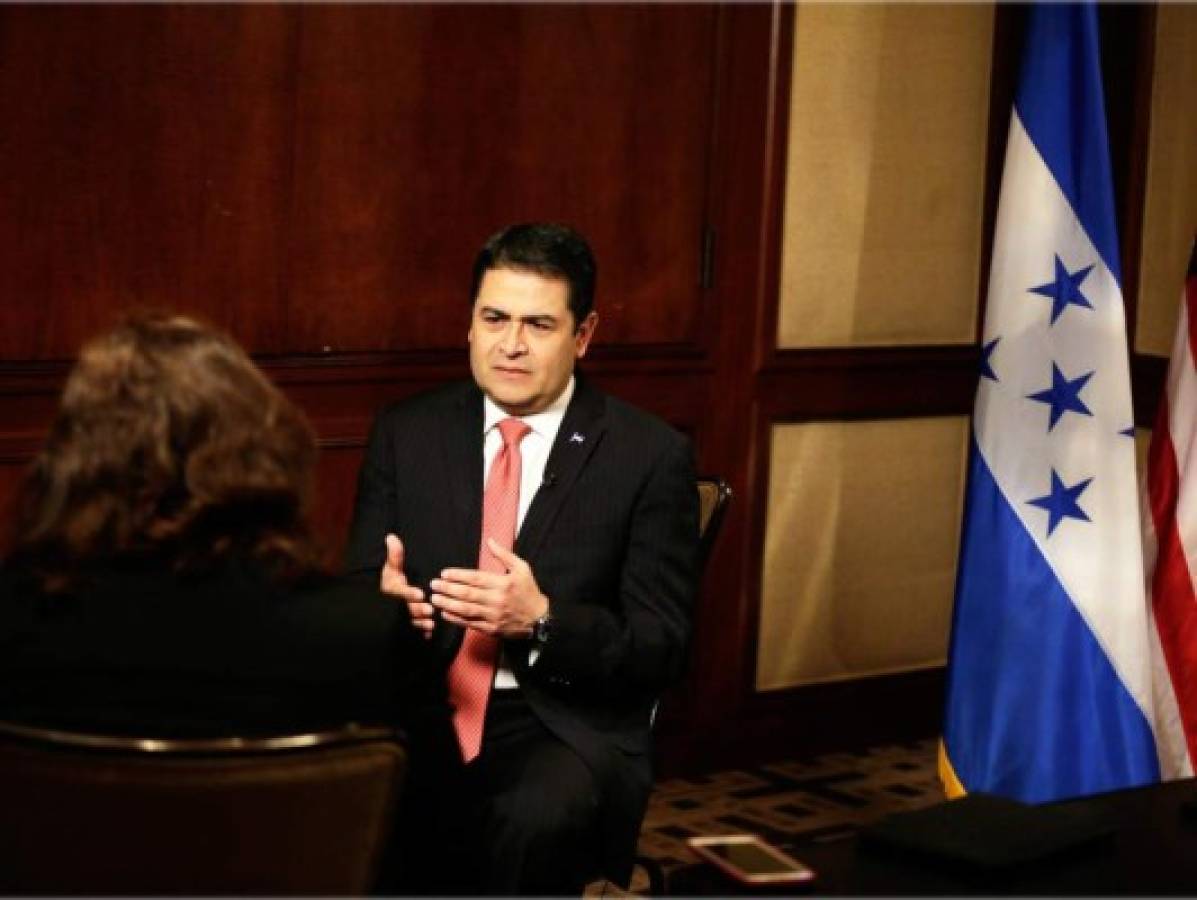 Presidente de Honduras pide trato justo al gobierno de Estados Unidos