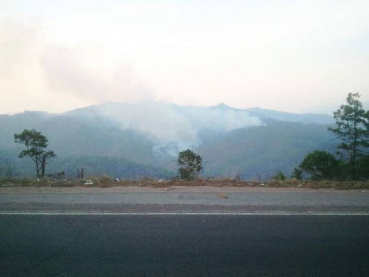 Los incendios forestales no dan tregua a la capital de Honduras