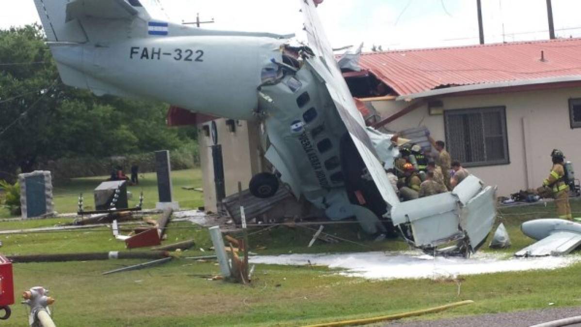 La tragedia aérea en Palmerola en imágenes