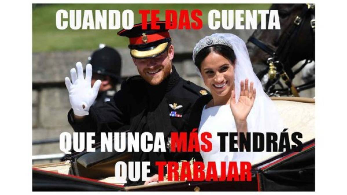 Los memes que generó la sonrisa de Meghan Markle tras su boda con el príncipe Harry