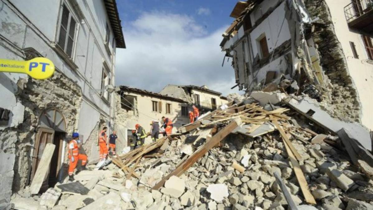 Las imágenes más impactantes de sismo en Italia