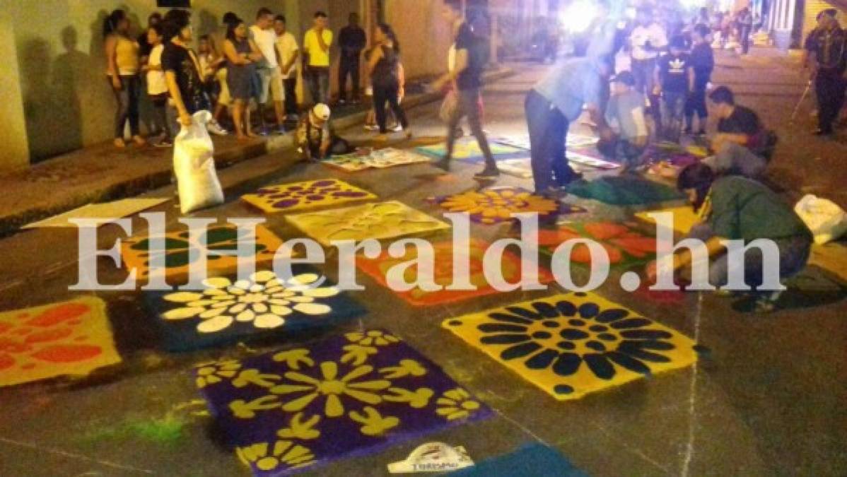 Semana Santa: Arte y tradición en alfombras religiosas en la capital