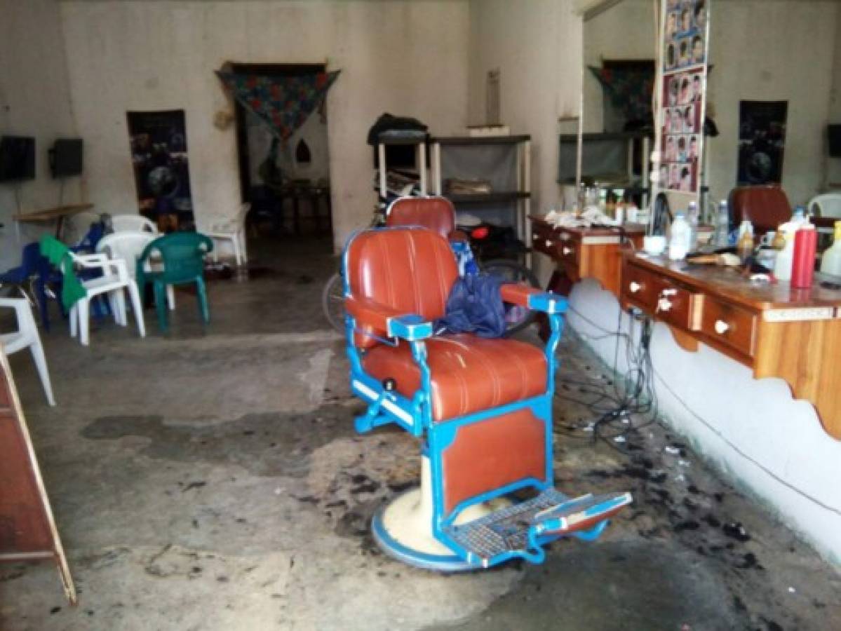 Decapitado encuentran a barbero dentro de su negocio en Tela