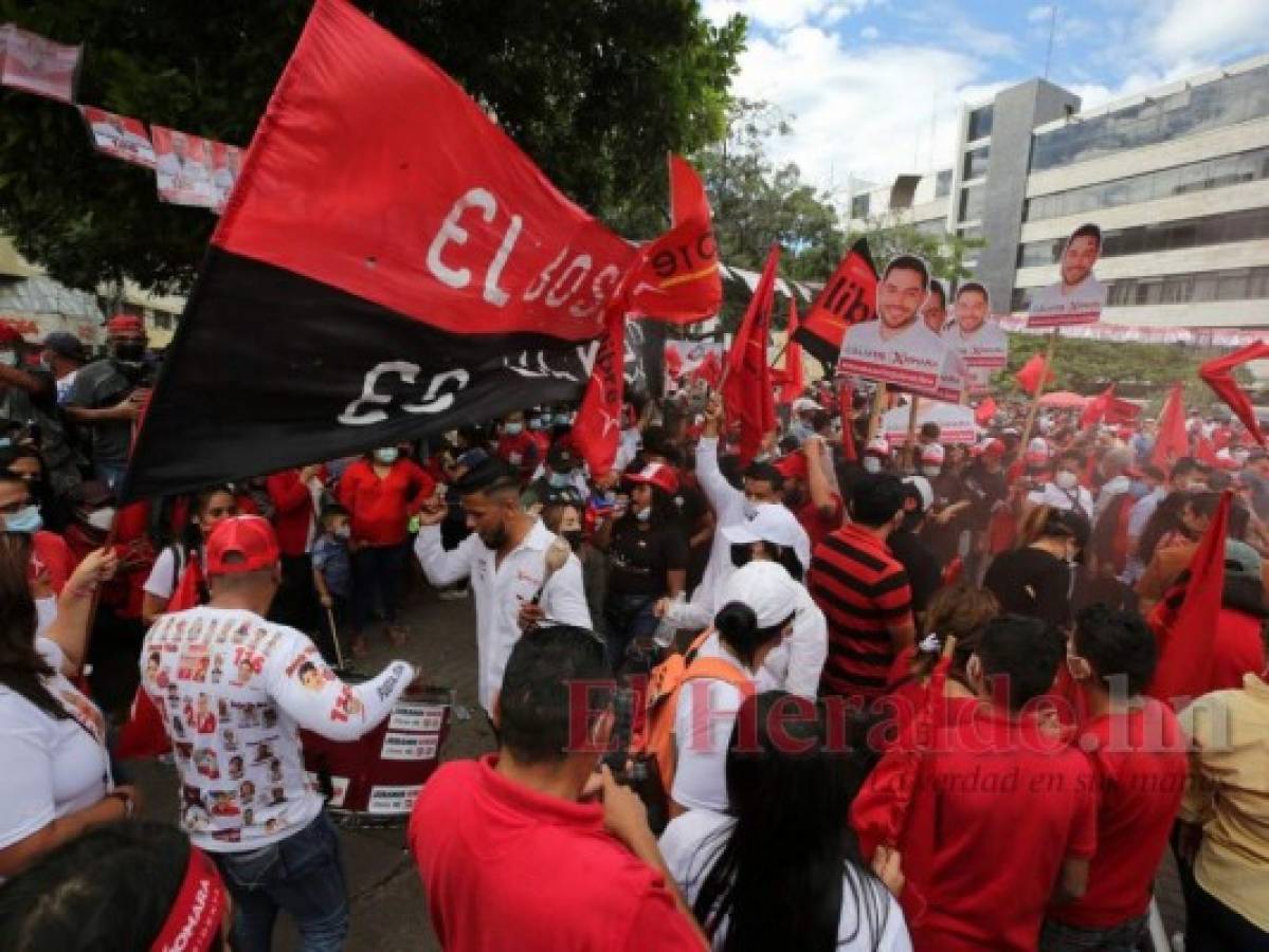 Junto a Nasralla, Doris Gutiérrez y Milton Benítez, candidata de Libre hace cierre de campaña en Tegucigalpa