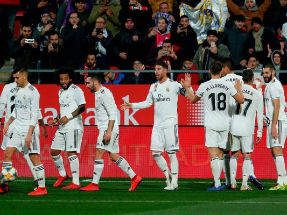 Real Madrid elimina al Girona y podría jugar contra el Barcelona en las semis de la Copa