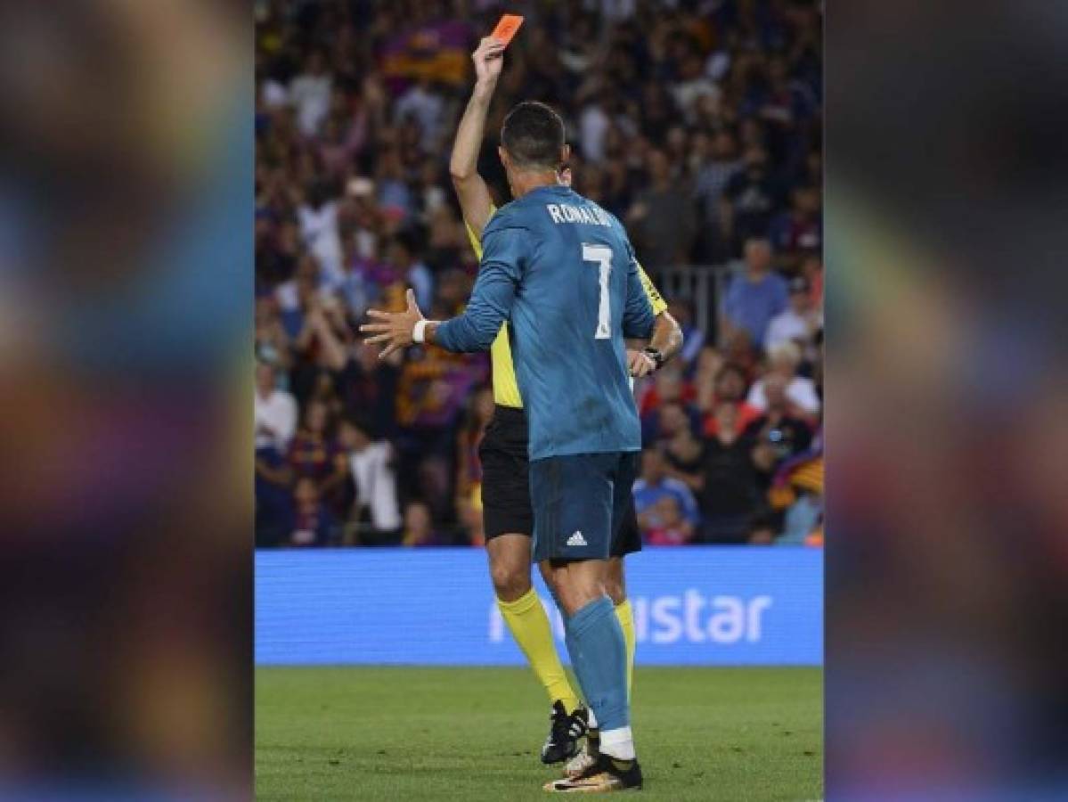 Cristiano Ronaldo sancionado cinco partidos tras su expulsión ante el Barcelona