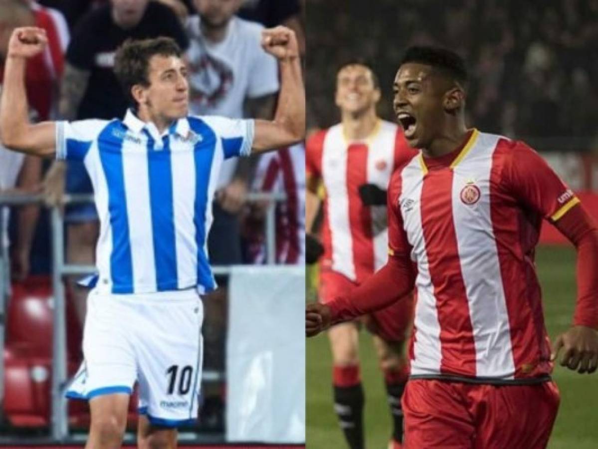 Girona del hondureño Choco Lozano empató 0-0 con la Real Sociedad