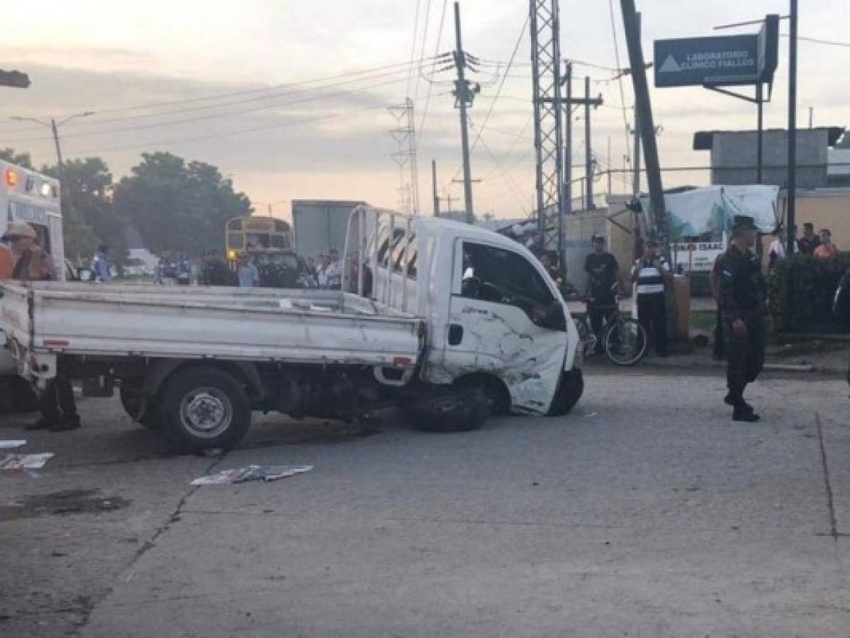 Al menos seis personas heridas deja accidente en el bulevar del este de San Pedro Sula
