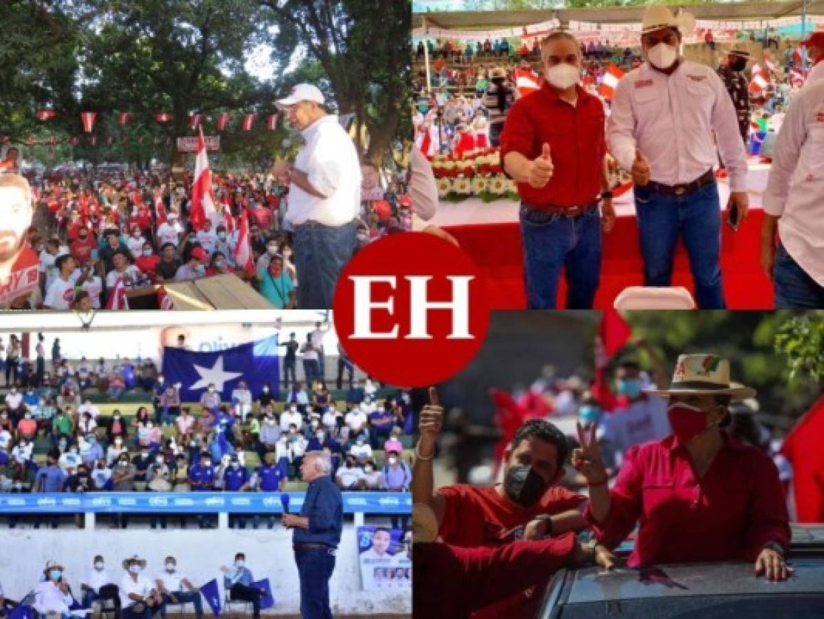 Concentraciones, promesas y fotografías: Así avanza la campaña política en Honduras