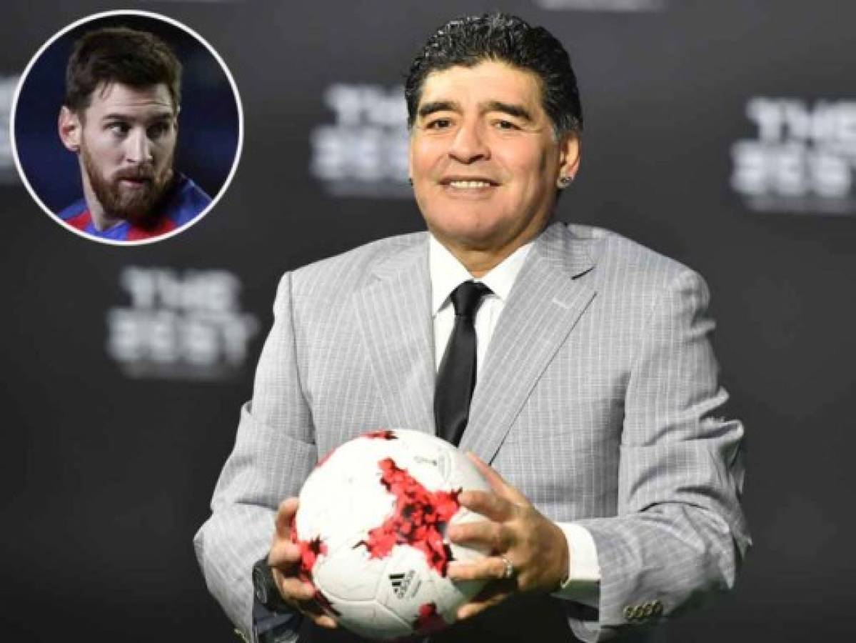 Maradona a Messi: 'Desde casa por la tele no se puede pelear nada'