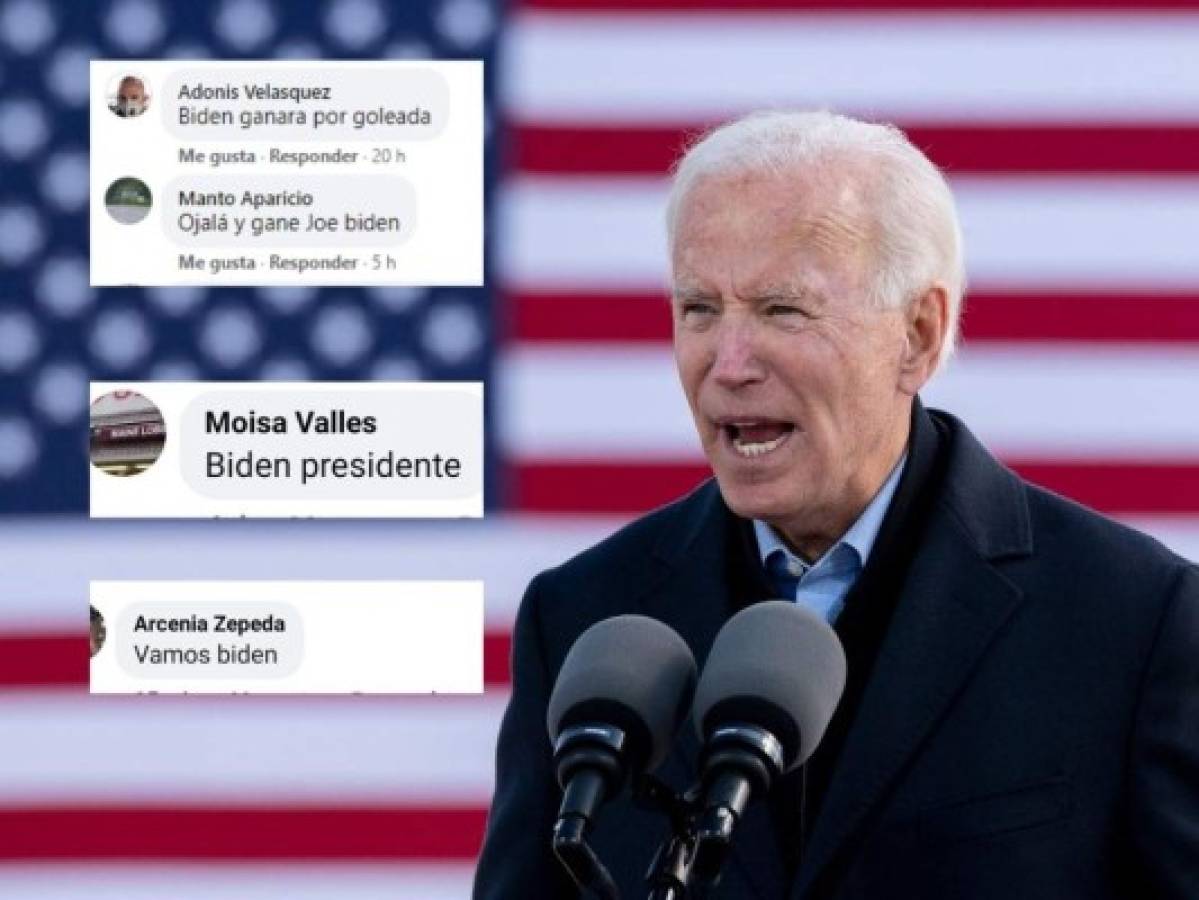 Hondureños muestran su respaldo hacia Joe Biden en las redes sociales