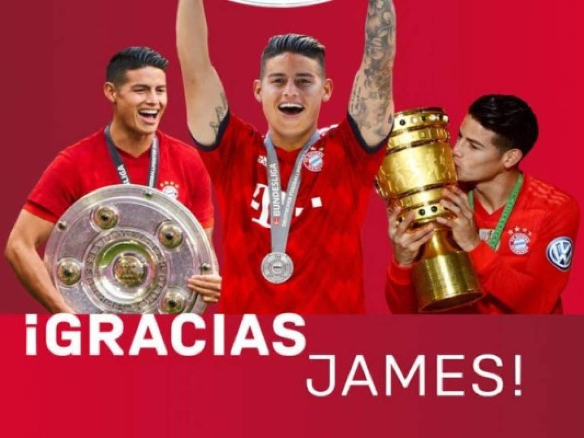 Bayern Múnich hace oficial la salida de James Rodríguez