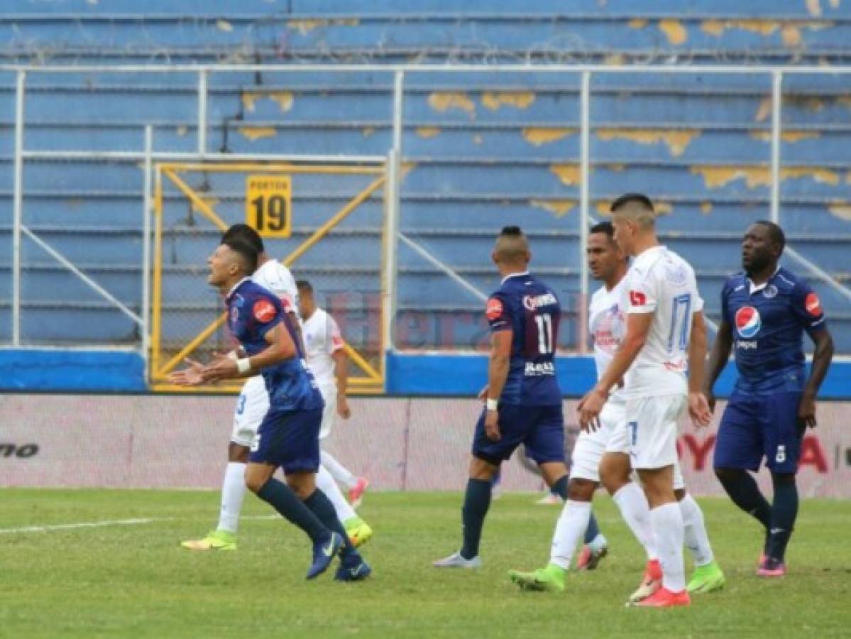 Olimpia venció 2-0 a Motagua en la semifinal de ida en el estadio Nacional