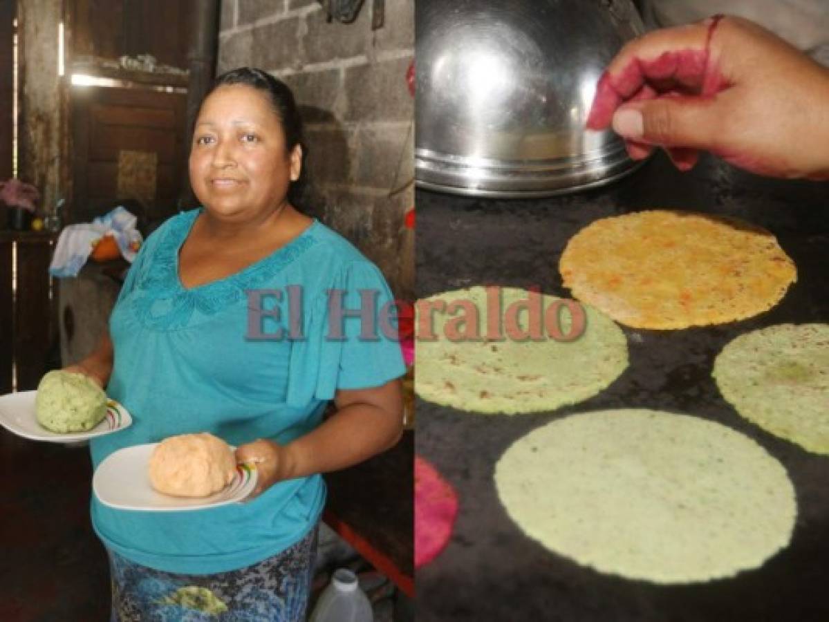 Doña Yesenia Rivera, la hondureña que a fuego lento fusiona el maíz con un sano color