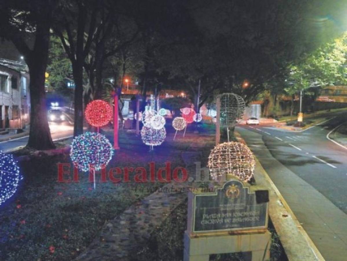 En pequeñas plazas donde hay alto tráfico vehicular la decoración da vida a estos espacios. Foto: Efraín Salgado/ EL HERALDO