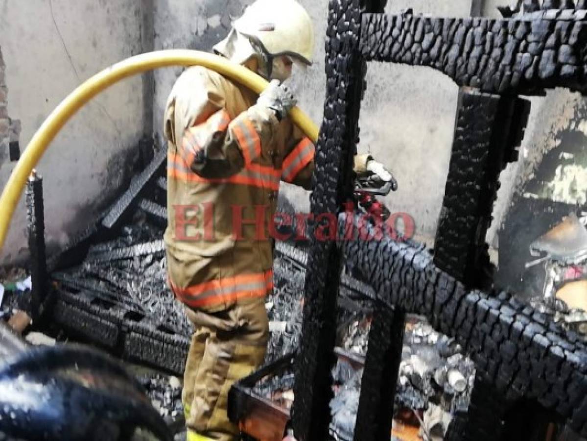 Incendió deja damnificadas a seis personas en Tegucigalpa